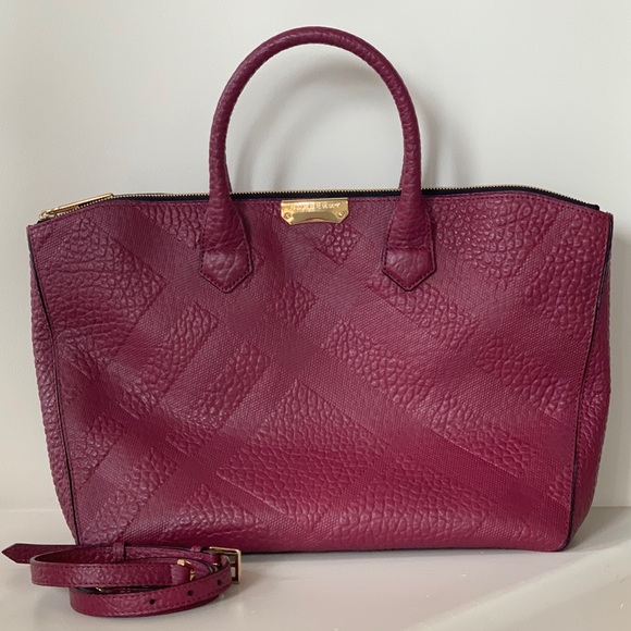 ❌SOLD❌ LNIB - BURBERRY CHECK LEATHER BAG - Picture 2 of 5